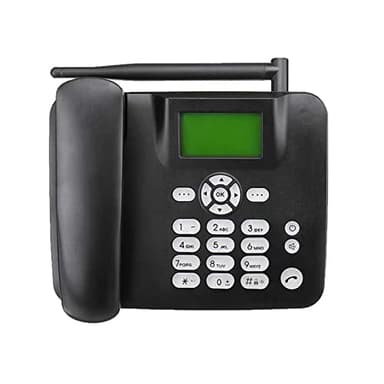 YIWEOG Téléphone Fixe sans Fil 4G Support de téléphone de Bureau GSM 850/900/1800/1900MHZ Carte SIM Téléphone sans Fil avec antenne Radio-Réveil Fonction SMS pour Maison Maison Centre d'appels Bureau