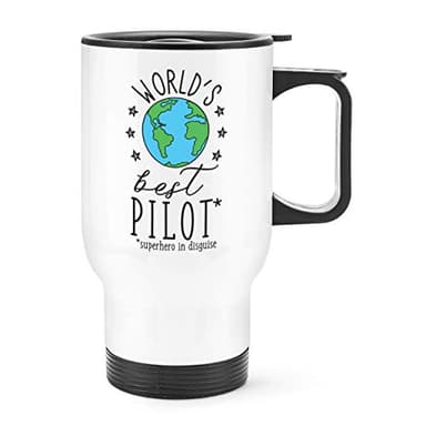 World's Meilleur Pilote Voyage Tasse avec Poignée
