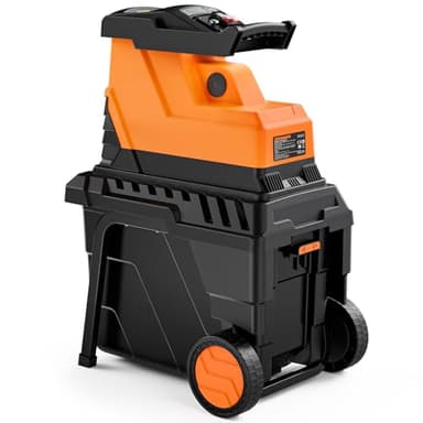 DOVAMAN GT10 Broyeur de Jardin Silencieux, Rouleau à 8 Dents, Ratio de Broyage 18:1, 2800W Moteur Sans Balais, Broie jusqu'à 45mm, 88dB, 55L Bac, Broyage Sans Effort du Déchets de Jardin