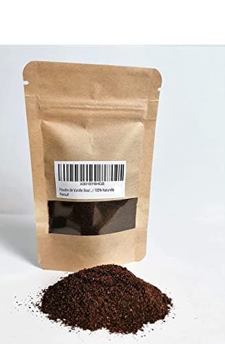 Poudre de Vanille Bourbon de Madagascar 100% Naturelle - 20gr Net Gousse de Vanille Entières Moulue