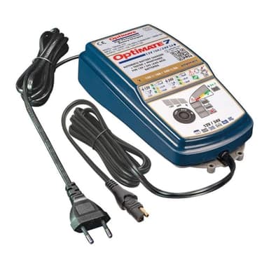 Chargeur et Mainteneur de Batterie OptiMate 7 12V/24V – Automatique à 8 Étapes (10A @ 12V / 5A @ 24V) – Pour Batteries Plomb-Acide, AGM, GEL & Deep-Cycle