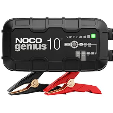 NOCO GENIUS10: Chargeur de Batterie Intelligent 10A 6V/12V – Maintien Automatique, Charge Lente & Désulfateur – Protection Surcharge & Compensation Température – pour Batteries Plomb & Lithium