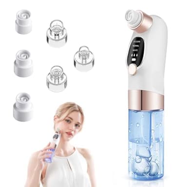 Aspirateur Point Noir Extracteur de Comédons Nettoyage des Pores avec 6 Sondes 3 Modes, Professionnel Extracteur de Point Noir Electrique Tire Nettoyant de Pores Soin Visage