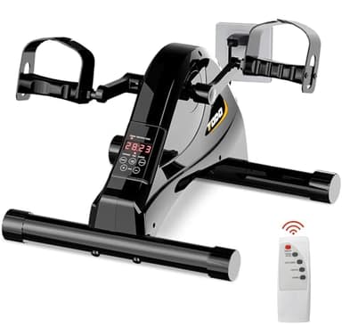 FITODO Mini Vélo d'Appartement Électrique, Vitesse Réglable, avec Télécommande, Appareil d'exercice pour Les Jambes et Les Bras