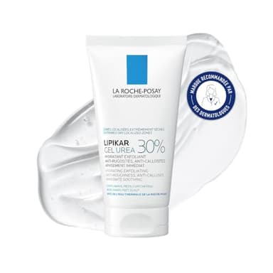La Roche-Posay, Lipikar Urea 30%, Gel Hydratant Exfoliant, Idéal Peaux Très Sèches, Lutte contre les Plaques Sèches et les Kératoses, Formule Apaisante Combinant Urée et Niacinamide, 50 ml