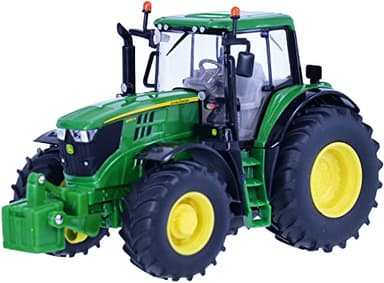 Britains Tomy Tracteur John Deere 6195 M pour Adultes 43150, Tracteur Agricole, Modèle à l'Echelle 1/32, Réplique Adaptée aux Enfants de 3 Ans+, Multicolore