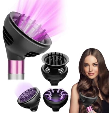 Compatible Accessoires et embouts pour diffuseur Wave & Curl du Dyson Airwrap, Compatible HS01 HS05 HS08, Accessoire à Double Mode Dôme & Diffusé, embout pour dyson airwrap