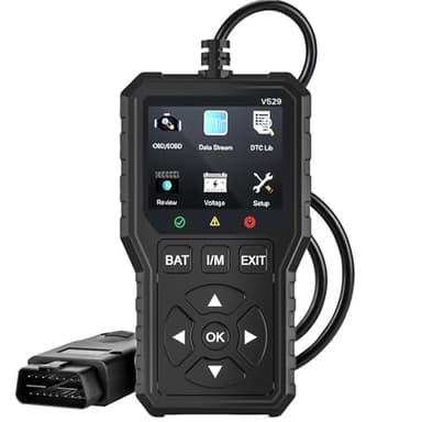 Appareil de diagnostic OBD2 OBD universel pour voiture - Lecteur de voiture EOBD - Adaptateur de voiture - Lecteur d'erreurs de moteur - Lecteur d'erreurs avec fonctions OBDII complètes - Lecteur de