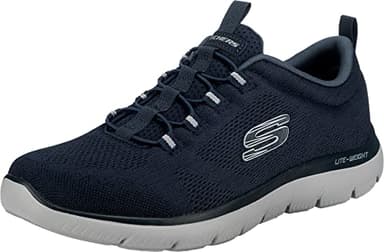 Skechers Homme Summits Louvin Espadrilles, Navy Mesh/PU/Trim, 44 EU