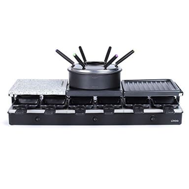 Appareil À Raclette + Fondue 12 Personnes 1650w - DOC234