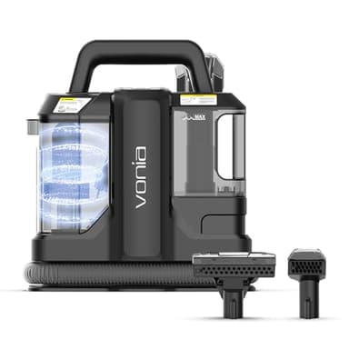 Vonia Nettoyant taches – Nettoyant tapis et canapés - 450 W – Nettoyant tapis avec réservoirs amovibles – Noir