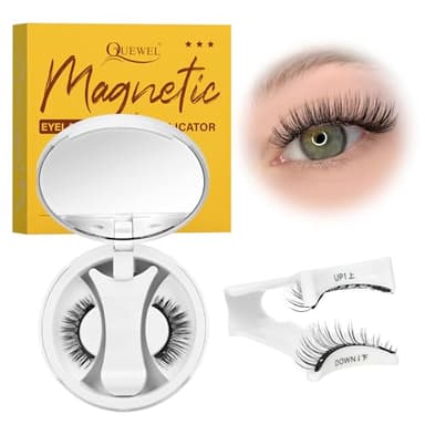 Cils magnétiques aspect naturel, cils magnétiques réutilisables avec applicateur, doux et confortables faciles à porter, s'adaptent mieux à la forme des yeux (NZ-F)