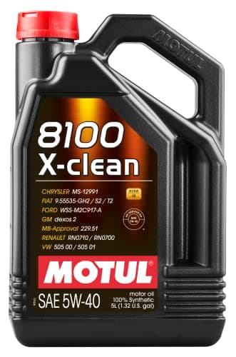 Motul 8100 X-Clean 5W40 5L Huile 8100 X-Clean+ Huile 5W40 5L Noir