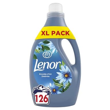 Lenor Adoucissant 126 lavages, Envolée d’Air, 24H De Fraîcheur Relaxante, Avec Une Touche D’Huiles Essentielles