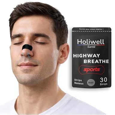 30 Écarteur Nasal Sport efficace puissant - Bandelettes Nasales - Dilatateur Nasal – Nasal strip Accessoire sport cardio – Bande Nasale anti ronflement nasale pour améliorer la respiration