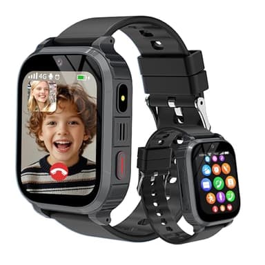 YEDASAH 4G Montre Connectée Enfants, Appels Vidéo, Localisation GPS, IP68 Étanche Montre Telephone Enfant avec SOS, Musique, Mode École, Podomètre, Jeux, Réveil, Prendre des Photos, 4 à 12 Ans Cadeau