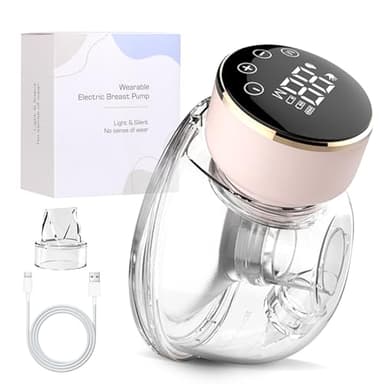 Tire Lait Électrique Mains Libres Portable, Breast Pump sans fil avec Écran Tactile LCD 3 Modes et 9 Niveaux, tire-laits Silencieux et Rechargeable sans BPA pour Voyage au Bureau Allaitement