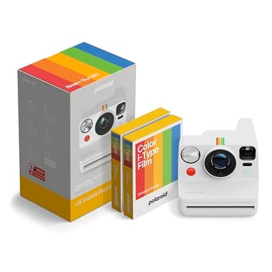 Polaroid - Now+ Gen3 - Appareil Photo instantané connecté Bluetooth - Pack Appareil Photo + Film Couleur (16 Photos) Blanc (6563)