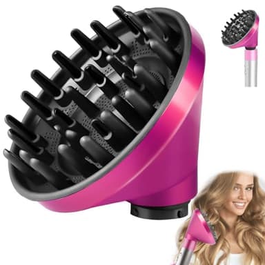 KiimSin Diffuseur pour Dyson Airwrap Styler HS01 HS05 Accessoires, buse de diffusion convertible pour Airwrap Styler en sèche-cheveux, Rose