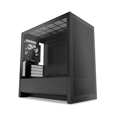 NZXT H3 Flow – Boîtier PC Gaming Micro-ATX – Flux d’air optimisé – 1 Ventilateur 120 mm Inclus – GPU Taille Standard – Rad. 280 mm Avant, 240 mm Dessus – Carte mère Back-Connect – Noir