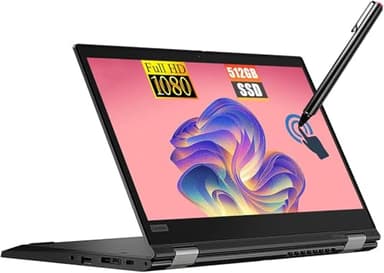 Lenovo ThinkPad L13 Yoga Gen 1, Ordinateur Portable 2 en 1 à écran Tactile, 13,3 Zoll FHD, Intel Core i5-10310U, 16 Go de RAM, 256 Go de SSD, Stylo, QWERTY Tastatur, Windows 11 Pro (Reconditionné)