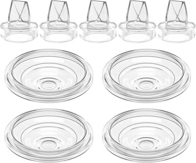 Lot de 5 valves en silicone et 4 membranes en silicone compatibles avec les tire-lait Momcozy S12Pro/S9Pro/S12/S9, S12 Pro, S9 Pro, S12, S9