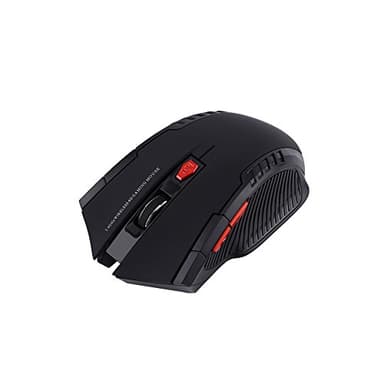 KIMISS Souris de Jeu sans Fil à 2,4 GHz pour PC/Ordinateur Portable - Souris Optique Portable avec DPI Réglable et Longue Durée de Vie de la Batterie (Black)