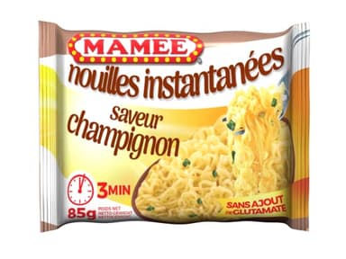 Mamee Nouilles instantanées, saveur champignon - Le sachet de 85g