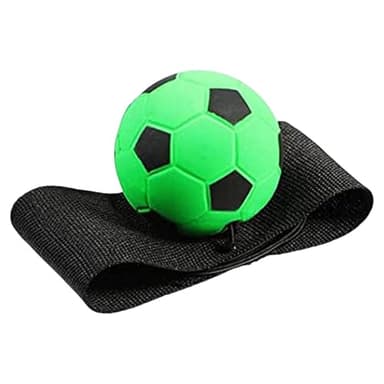 Jingyash Balle de Retour Poignet, 6cm Basketball/Baseball/Football/Tennis Balle avec Elastique Poignet, Balles Rebondissantes pour Poignet, Ballon de R-ebond en Caoutchouc pour Exercice ou Jouer