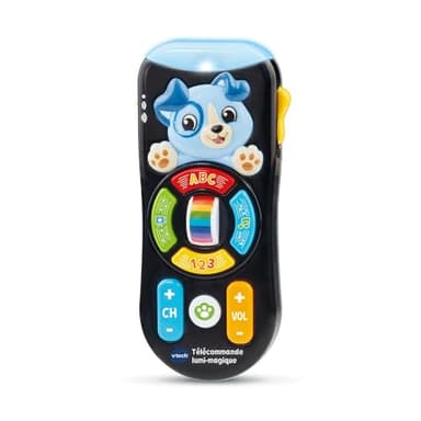 VTech - Télécommande Lumi-Magique, Télécommande TV Bébé Qui Change de Couleur, Jouet Musical et Éducatif, Effets Lumineux, Cadeau Bébé Dès 9 Mois - Contenu en Français
