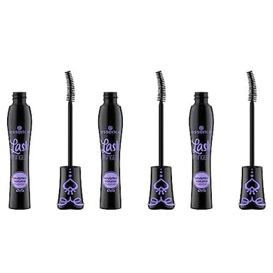 essence Lash PRINCESS Sculpted Volume Mascara – Mascara noir pour un volume sculpté et des cils définis. Idéal pour un regard intense et glamour. Pack de 3 (3x12 ml).