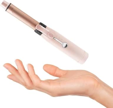 Mini fer à friser sans fil, portable, à 2 niveaux de température, rechargeable par USB, en céramique, pour des boucles lâches, pour coiffer les cheveux, utilisation humide et sèche