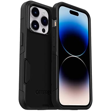 Otterbox Commuter Coque pour iPhone 14 Pro, Antichoc, Anti-Chute, Protection, supporte 3 x Plus de Chutes Que la Norme Militaire, antimicrobien, Noir, Livré sans Emballage