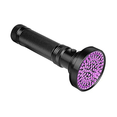 Veetop Lampe de Poche 100 LEDs ,Torche UV Lumière noir 395nm imperméable