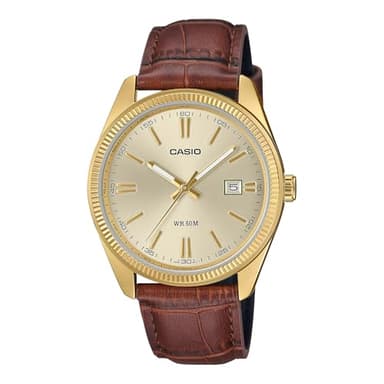 Casio Hommes Analogique Quartz Montre avec Bracelet en MTP-1302PGL-9AVEF