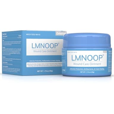 LMNOOP® Pommade à efficacité maximale pour ulcères, plaies chirurgicales, plaies chroniques, cellulite, brûlures, plaies infectées, coupures, anti-infection, 50 g