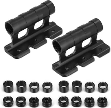 2 PCS Support de Fixation de Fourche de Vélo, Support Velo Voiture, Support de Fourche de Bicyclette avec 4 Fixations Amovibles pour Remorque Ou Porte-Bagages De Camion Stockage de Transport