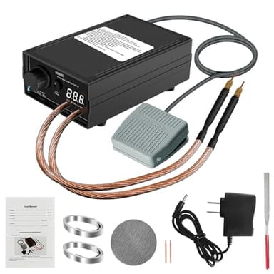 Soudeuse par Points Réglable pour Batteries 8000W, Kit Bricolage Hancaner, Soudeur par Points Portable Haute Performance avec Bande en Nickel pour Ensemble de Machines de Soudage par Points