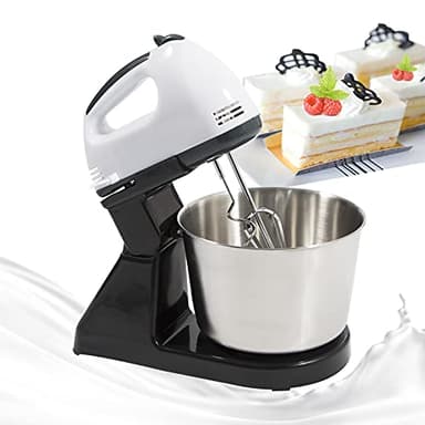 Robot pâtissier, mixeur à pâte, 1,7 l, 100 W, pétrisseur, pétrisseur, 7 vitesses réglables, mini mélangeur à crème d'œufs, fouet, fouet, fouet avec prise européenne, 220-240 V