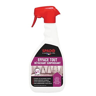 SPADO - Efface tout détachant surpuissant - Toutes surfaces lavables à l'intérieur ou à l'extérieur - 500 ML - Fabriqué en France