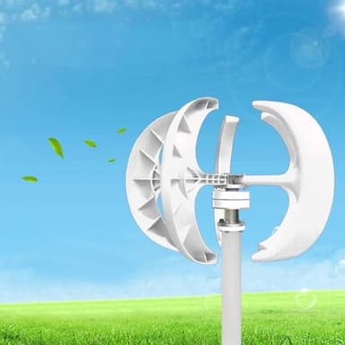 Kits d'éoliennes Verticales silencieuses pour Usage Domestique - 400 W, 600 W, 800 W, 1 000 W, 1 200 W - Lames et contrôleur durables, Solution d'alimentation Portable 12 V/24 V, énergie éco