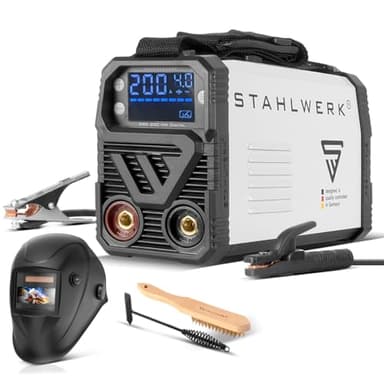 STAHLWERK Poste à souder ARC 200 MD Digital - équipement complet - DC MMA, Lift-TIG Inverter avec 200 A, Single Board, écran numérique, refroidissement intelligent, protection contre la surchauffe