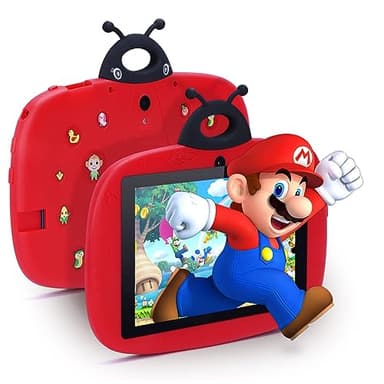 C idea Tablettes Enfants, Tablette 7 Pouces pour Enfants avec Écran De Protection des Yeux Android 12/IWAWA/IPS/Stockage De 1To Tablette Enfant 3 Ans pour Apprendre