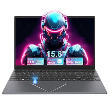 Ordinateur Portable 15,6" Pouces Laptop,16go de RAM,512go de SSD,AMD Ryzen 5 3500U 4-Core PC Portable,IPS 1980x1080,Suitable for Daily Office,Study,Gaming,Inclus Une Port réseau,Clavier à Membrane.