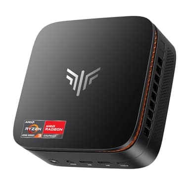 NiPoGi Pinova P1 Mini PC AΜD Ryzen 4300U W11 Pro(4C/4T,Max 3,7GHz,Mieux Que 3500U/N150/N97) 16Go DDR4 RAM+256Go SSD,4K@60Hz Triple Display(HDMI 2.0+Type-C+DP 1.4) WiFi5/BT4.2/LAN,Ordinateur de Bureau