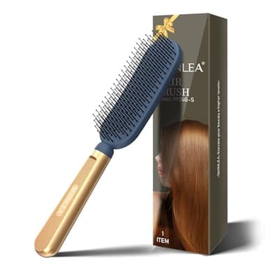 SHINLEA Brosse à cheveux démêlante, brosse à cheveux massante pour cheveux longs, fins, bouclés, ondulés, secs ou abîmés, réduit les cassures, élimine les nœuds, brosse à cheveux à poils billes