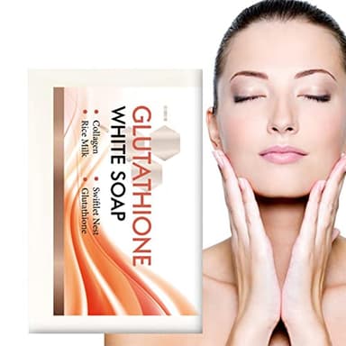 Savon éclaircissant pour la peau | Savon éclaircissant efficace au glutathion pour un visage et un corps lisses,Savon éclaircissant pour une peau éclatante et éclatante, taches noires, Xiaoxin