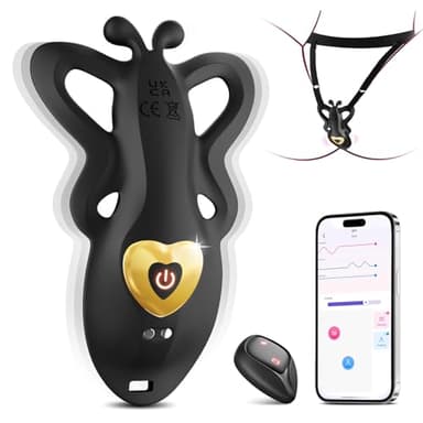 Sextoyse Femme Clitoridienne Vibromasseur à 9 Vibrations pour Clitoris et Vulve Sex Toýs Femme Silencieux, Oeuf Vibrant à App Distance Sex Toýs Couple Sex Toys Sextoy Stimulateur Clitoridien Culotte