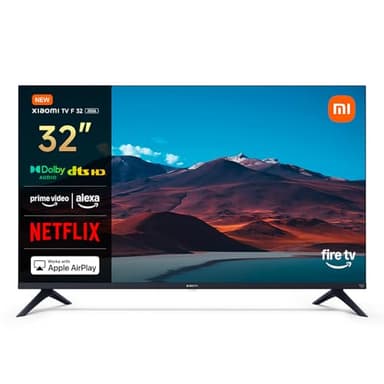 XIAOMI 32 inch F TV, HD, Smart TV, Contrôle Vocal Alexa, Dolby Audio, DTS Virtual:X, DTS-HD, AirPlay Compatible