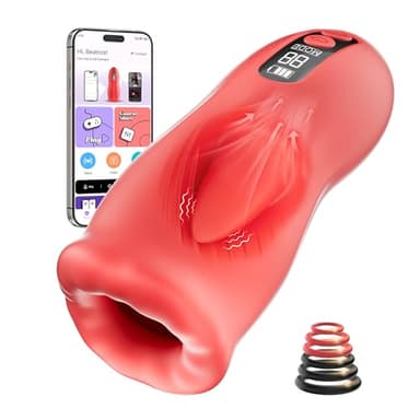 Sex Toýs Homme Masturbateur Homme - Sextoy Masturbâteur Masculins Mains Libres, Vibro Vaginette Branleur Toys mit 9 Modes de Vibration & 3 Modes de Succion Va et Vient, Suceur de Pénis Jouet Adulte